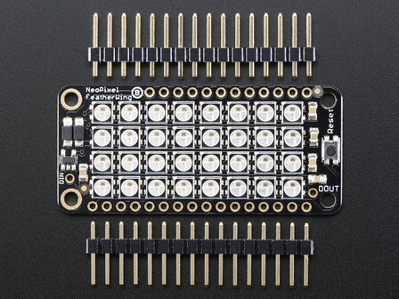 NeoPixel FeatherWing - 4x8 RGB LED Feather Boards Adafruit 2945