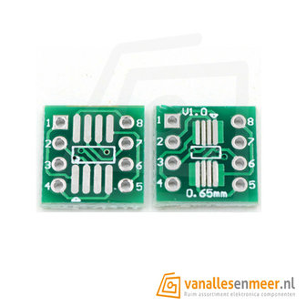 SMT Breakout PCB voor SOIC-8 of TSSOP-8