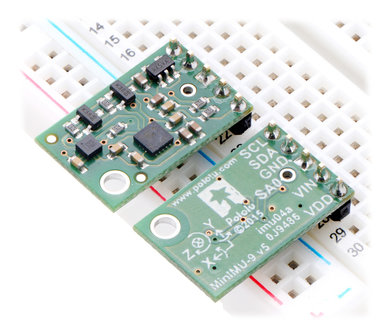 MinIMU-9 v5 Gyro, Accelerometer, and Compass (LSM6DS33 and LIS3MDL Carrier)  Pololu 2738