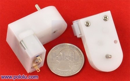 120:1 Mini Plastic Gearmotor, Offset 2mm Spline Output Pololu 1122