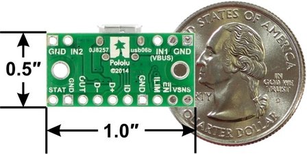 TPS2113A Power Multiplexer Carrier with USB Micro-B Connector Pololu 2596