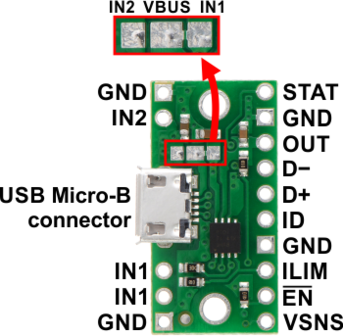 TPS2113A Power Multiplexer Carrier with USB Micro-B Connector Pololu 2596