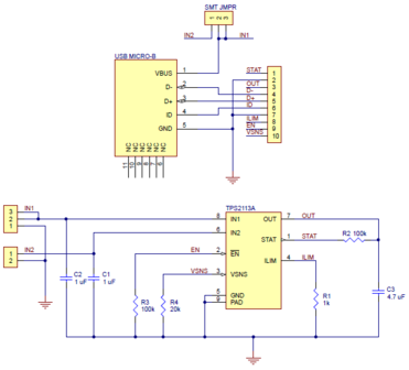 TPS2113A Power Multiplexer Carrier with USB Micro-B Connector Pololu 2596