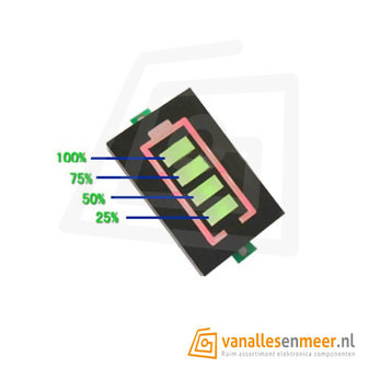 Battery test display 6V