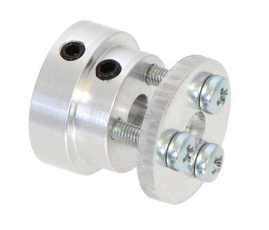 Aluminum Scooter Wheel Adapter for 6mm Shaft  Pololu 2674