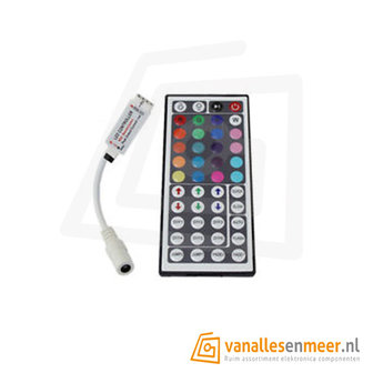 44 key IR remote controller compact voor RGB ledstrip