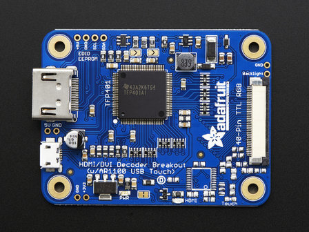 TFP401 HDMI/DVI Decoder to 40-Pin TTL Breakout - Without Touch Adafruit 2218