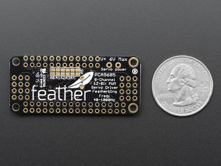 8-Channel PWM or Servo FeatherWing Add-on For All Feather Boards Adafruit 2928