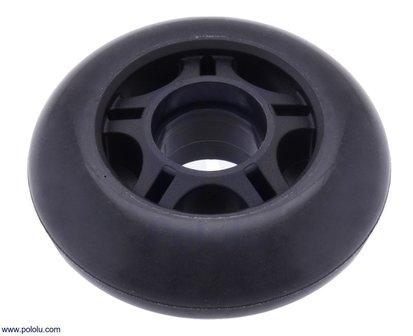 Scooter/Skate Wheel 70&times;25mm - Black   Pololu 3272