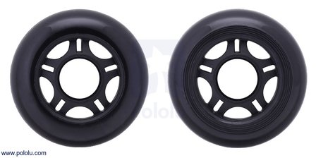 Scooter/Skate Wheel 70&times;25mm - Black   Pololu 3272