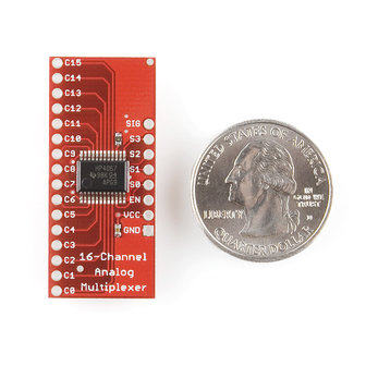 Analog/Digital MUX Breakout - CD74HC4067  Sparkfun 09056