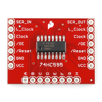 Shift Register Breakout - 74HC595  Sparkfun 10680