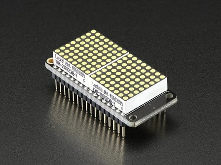 0.8&quot; 8x16 LED Matrix FeatherWing Display Kit - White Adafruit 3149