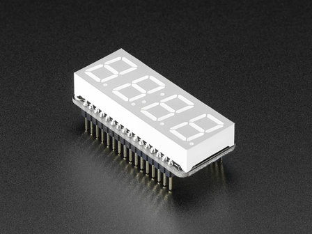 0.56&quot; 4-Digit 7-Segment FeatherWing Display - Yellow  Adafruit 3110