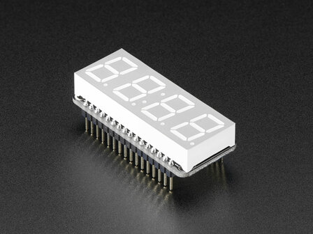 0.56&quot; 4-Digit 7-Segment FeatherWing Display - Blue  Adafruit 3106