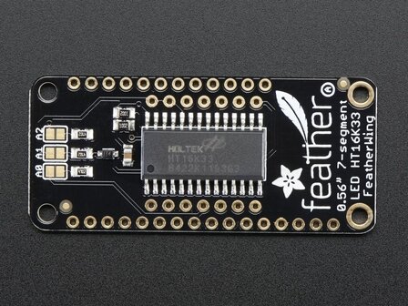 0.56" 4-Digit 7-Segment FeatherWing Display - Blue  Adafruit 3106