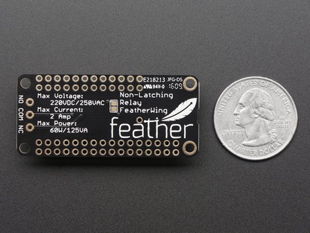 Non-Latching Mini Relay FeatherWing  Adafruit 2895