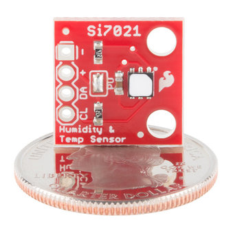 Humidity and Temperature Sensor Breakout - Si7021 Sparkfun 13763