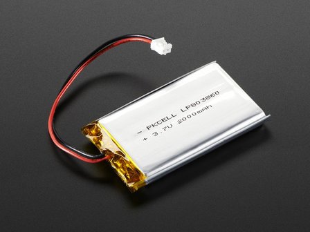 Lithium Ion Battery - 3.7v 2000mAh Adafruit 2011