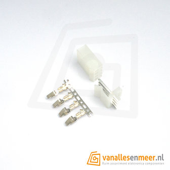 CH 3.96mm-4p Connector set recht