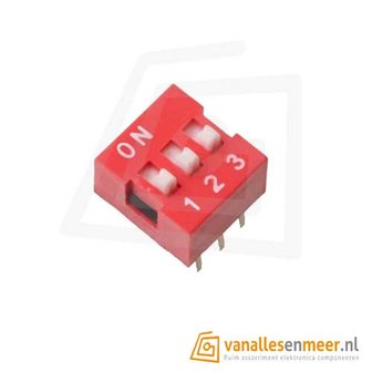 Dip switch 3-voudig 