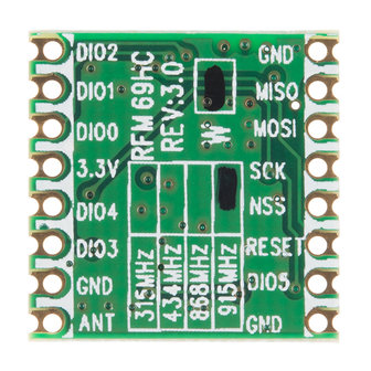 RFM69HCW Wireless Transceiver - 915MHz Sparkfun 13909