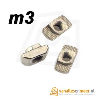 T-sleuf hamer m3 6mm sleuf 