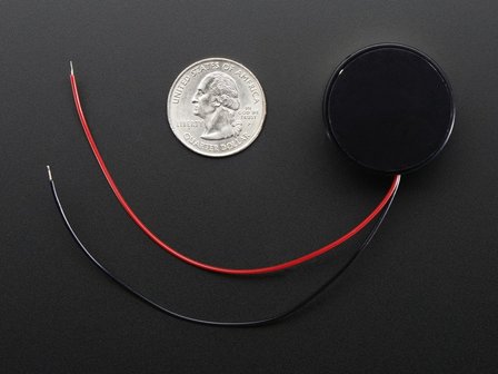 Medium Surface Transducer with Wires - 4 Ohm 3 Watt  Adafruit 1785