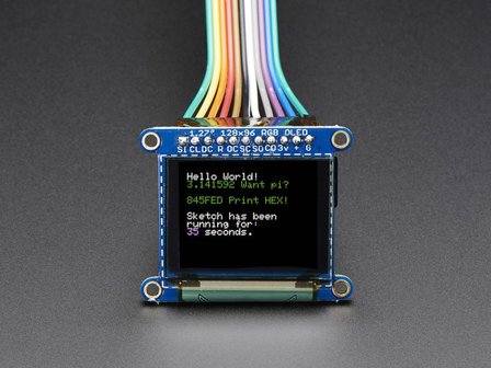 OLED Breakout Board - 16-bit kleuren 1,27 &quot;w / microSD-houder  Adafruit 1673