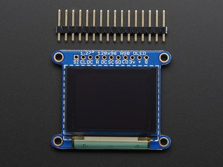 OLED Breakout Board - 16-bit kleuren 1,27 &quot;w / microSD-houder  Adafruit 1673