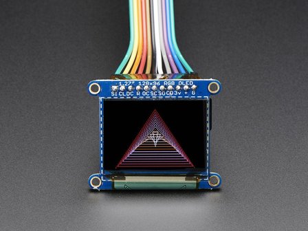 OLED Breakout Board - 16-bit kleuren 1,27 &quot;w / microSD-houder  Adafruit 1673