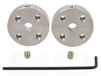 Universal Aluminum Mounting Hub for 4mm Shaft, M3 Holes (2-Pack)  Pololu 1997