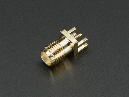 Edge-Launch SMA Connector for 1.6mm / 0.062&quot; Thick PCBs  Adafruit 1865