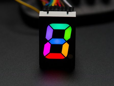 RGB 7-Segment Digit - 1&quot; Tall Digit  Adafruit 1399