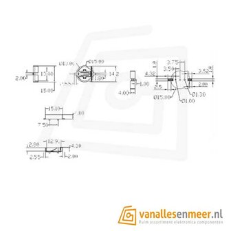 Batterij houder CR1220  SMD