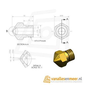 MK10 Nozzle 1,75mm 0,4mm