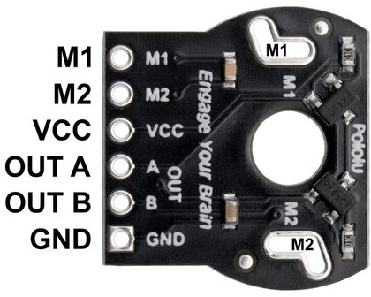 Romi Encoder Pair Kit, 12 CPR, 3.5-18V  Pololu 3542