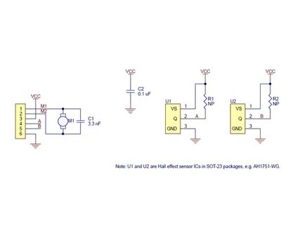 Romi Encoder Pair Kit, 12 CPR, 3.5-18V  Pololu 3542