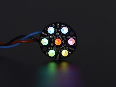 NeoPixel Jewel - 7 x 5050 RGBW LED w/ Integrated Drivers - Warm White - ~3000K  Adafruit 2858