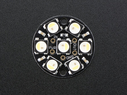 NeoPixel Jewel - 7 x 5050 RGBW LED w/ Integrated Drivers - Natural White - ~4500K  Adafruit 2859