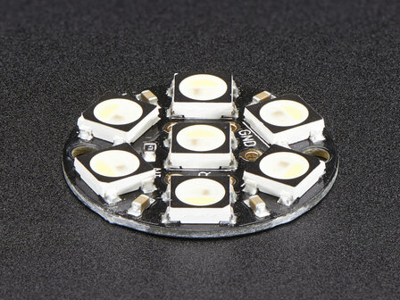 NeoPixel Jewel - 7 x 5050 RGBW LED w/ Integrated Drivers - Cool White - ~6000K  Adafruit 2860