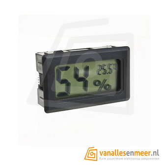 Digitale LCD Temperatuur-vochtigheidsmeter