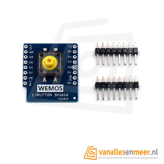 WeMos D1 Mini drukknop Shield 