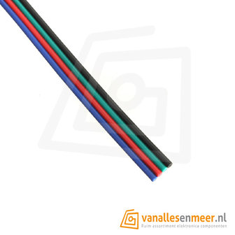 4 aderige kabel voor LEDstrip RGB