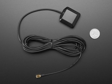 GPS Antenna - External Active Antenna - 3-5V 28dB 5 Meter SMA  Adafruit 960