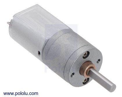 156:1 Metal Gearmotor 20Dx44L mm 6V with Extended Motor Shaft Pololu 3468