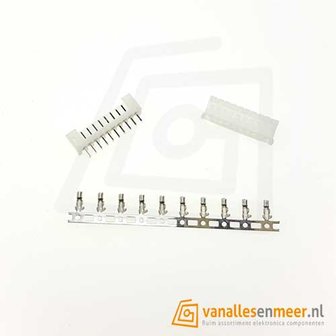 JST PH-2.0  10 pin  connector set recht