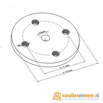 Servo Arm 25 T Ronde