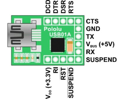 Pololu USB-to-Serial Adapter Pololu 391