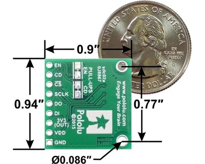 Breakout microSD Card with 3.3V Regulator and Level Shifters Pololu 2587